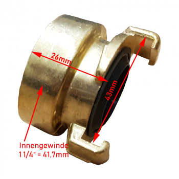 Schnellverbinder für GEKA mit IG 1 1/4"